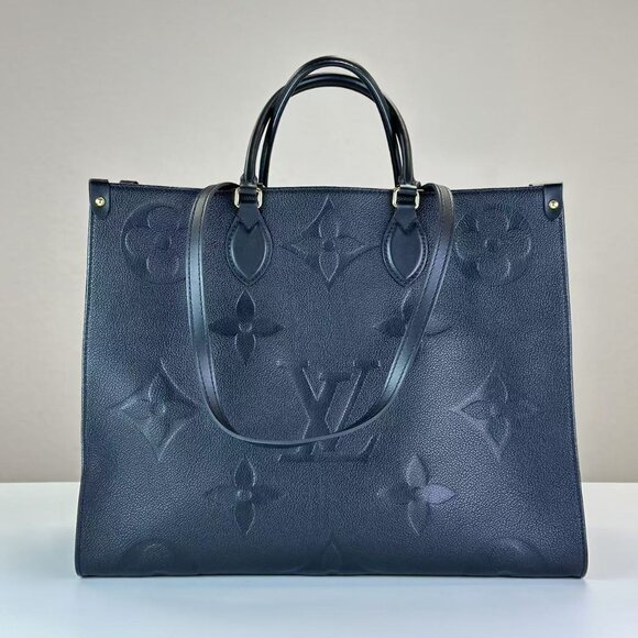 Louis Vuitton Handbags - Louis Vuitton Black Leather Empreinte Leather Onthego GM Tote Shoulder Bag